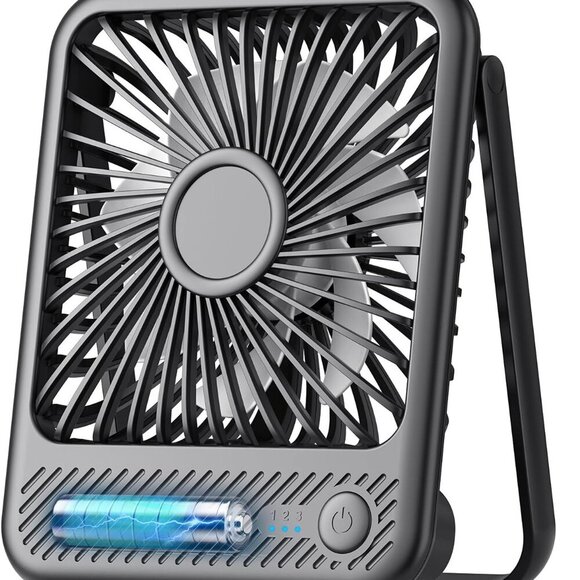 Desk Fan, Ultra Quiet 2.5-11h Battery Operated Small USB Fan with Strong Wind, 1 - Picture 1 of 7